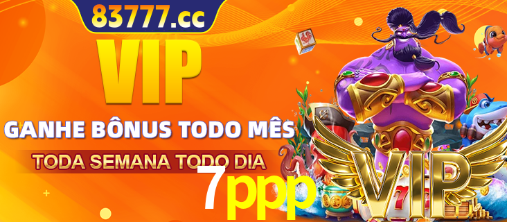 Banner promocional do 7ppp oferecendo 100% de recompensas adicionais contínuas para quem fizer o login diário (Daily sign-in), com um mascote de coelho.